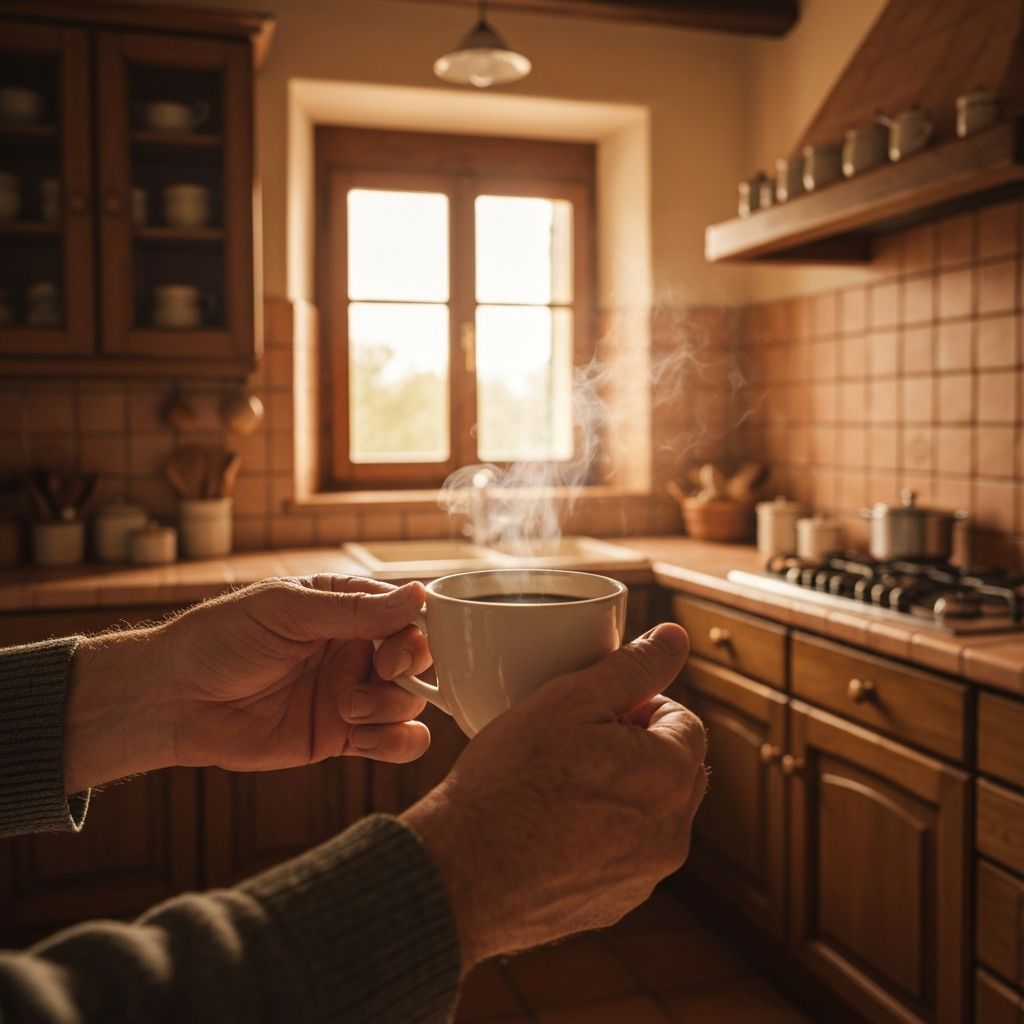 Momento mattutino con tazza